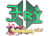Artwork for Sticker | TRY (Glitter) | Shanghai 2024