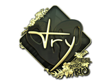 Artwork for Sticker | TRY (Gold) | Rio 2022