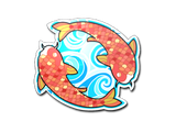 Artwork for Sticker | Twin Koi