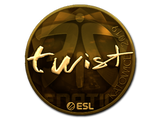 Artwork for Sticker | twist (Gold) | Katowice 2019