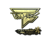 Artwork for Sticker | Twistzz (Gold) | Antwerp 2022