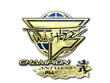 Artwork for Sticker | Twistzz (Gold, Champion) | Antwerp 2022