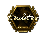 Artwork for Sticker | Twistzz (Gold) | London 2018