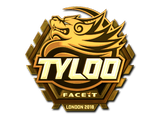 Artwork for Sticker | Tyloo (Gold) | London 2018