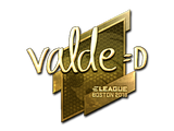 Artwork for Sticker | v4lde (Gold) | Boston 2018
