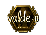 Sticker | v4lde (Gold) | London 2018