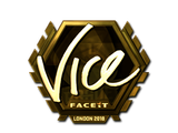 Sticker | vice (Gold) | London 2018