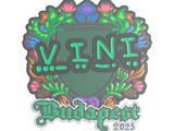 Artwork for Sticker | VINI (Embroidered) | Budapest 2025