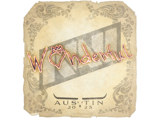 Sticker | w0nderful | Austin 2025
