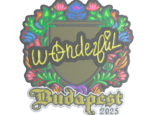 Sticker | w0nderful (Embroidered) | Budapest 2025