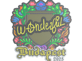 Artwork for Sticker | w0nderful (Embroidered) | Budapest 2025