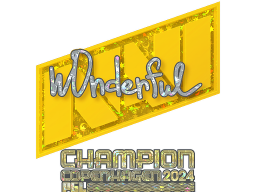 Sticker | w0nderful (Glitter, Champion) | Copenhagen 2024