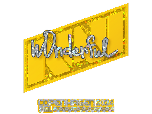 Sticker | w0nderful (Glitter) | Copenhagen 2024