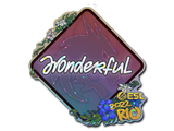 Artwork for Sticker | w0nderful (Glitter) | Rio 2022