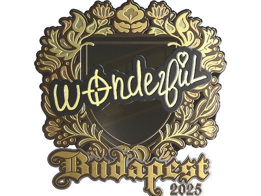Sticker | w0nderful (Gold) | Budapest 2025