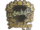 Artwork for Sticker | w0nderful (Gold) | Budapest 2025