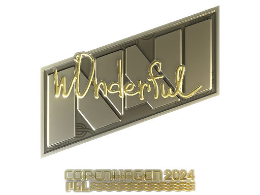 Sticker | w0nderful (Gold) | Copenhagen 2024