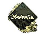 Artwork for Sticker | w0nderful (Gold) | Rio 2022