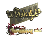Artwork for Sticker | w0nderful (Gold) | Shanghai 2024