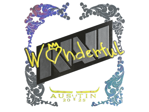 Sticker | w0nderful | Austin 2025