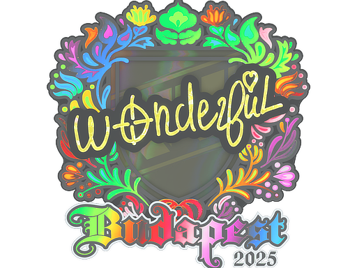 Sticker | w0nderful | Budapest 2025