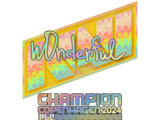 Sticker | w0nderful (Holo, Champion) | Copenhagen 2024