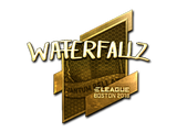 Sticker | waterfaLLZ (Gold) | Boston 2018