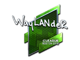 Artwork for Sticker | wayLander (Foil) | Boston 2018