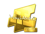 Sticker | wayLander (Gold) | Atlanta 2017