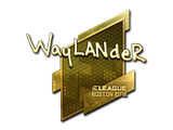 Artwork for Sticker | wayLander (Gold) | Boston 2018