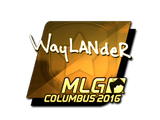 Artwork for Sticker | wayLander (Gold) | MLG Columbus 2016