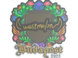 Sticker | westmelon (Embroidered) | Budapest 2025