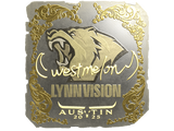 Artwork for Sticker | westmelon (Gold) | Austin 2025