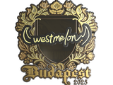 Artwork for Sticker | westmelon (Gold) | Budapest 2025