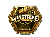 Artwork for Sticker | Winstrike Team (Gold) | London 2018