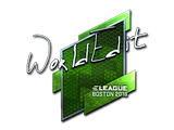Artwork for Sticker | WorldEdit (Foil) | Boston 2018