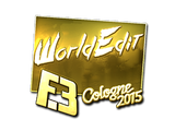 Artwork for Sticker | WorldEdit (Gold) | Cologne 2015
