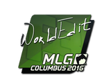 Artwork for Sticker | WorldEdit | MLG Columbus 2016