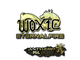 Artwork for Sticker | woxic (Gold) | Antwerp 2022