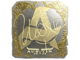 Artwork for Sticker | woxic (Gold) | Austin 2025