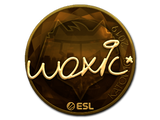 Artwork for Sticker | woxic (Gold) | Katowice 2019