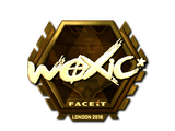 Artwork for Sticker | woxic (Gold) | London 2018