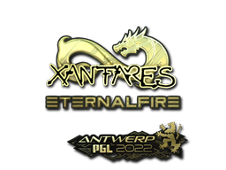 Sticker | XANTARES (Gold) | Antwerp 2022