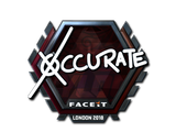 Artwork for Sticker | xccurate (Foil) | London 2018