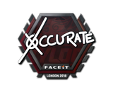 Artwork for Sticker | xccurate | London 2018