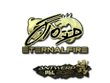 Artwork for Sticker | xfl0ud (Gold) | Antwerp 2022