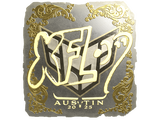 Artwork for Sticker | xfl0ud (Gold) | Austin 2025