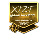 Artwork for Sticker | Xizt (Gold) | Cluj-Napoca 2015