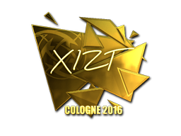 Sticker | Xizt (Gold) | Cologne 2016