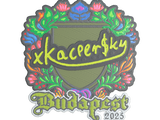 Artwork for Sticker | xKacpersky (Embroidered) | Budapest 2025